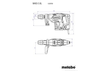 Отбойный молоток Metabo 1150W 8.7J SDS-Max 600769500