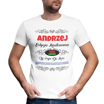 KOSZULKA PREZENT URODZINY ANDRZEJKI DOWOLNE IMIĘ