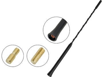 ANTENA SAMOCHODOWA MASZT 30cm + adaptery 22-601# B