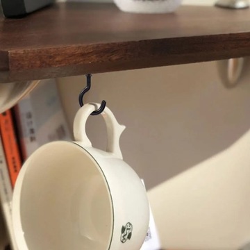 Винты с крючком-чашкой Черные вкручивающиеся крючки 60 шт.