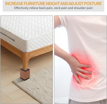 Подставки мебельные Подъемник мебельный Коричневый диаметром 2,4 дюйма 4 шт.