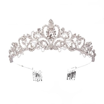 AKCESORIA DO WŁOSÓW ŚLUBNYCH TIARA DO WŁOSÓW ŚLUBNYCH BIŻUTERIA DLA KOBIET