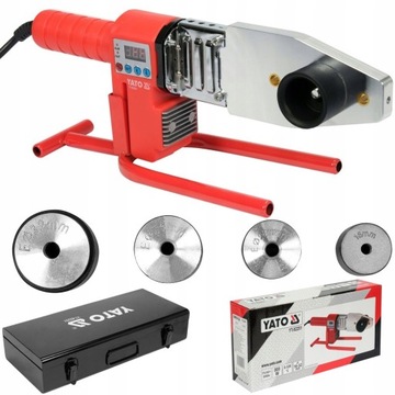 СВАРОЧНЫЙ АППАРАТ YATO ДЛЯ ТЕРМОПЛАСТИКОВЫХ ТРУБ 800ВТ МАТЕРИ 16-32мм ДИСПЛЕЙ
