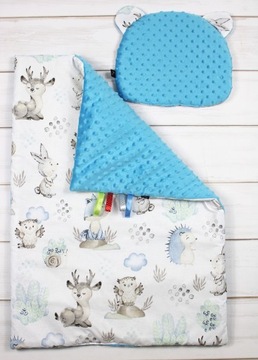 Одеяло и подушка Мишка НикаТими 75х100 минки