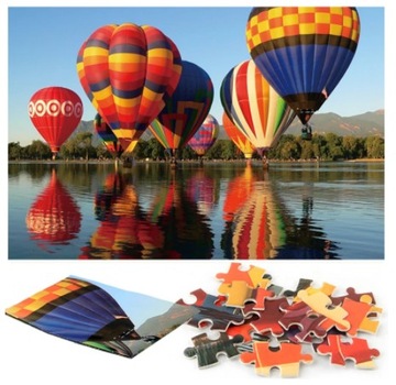PUZZLE BALONY NAD WODĄ 70X50CM 1000 SZTUK DLA DOROSŁYCH