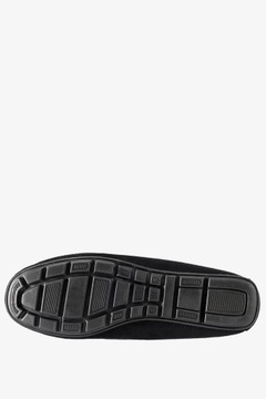 ЧЕРНЫЕ МОКАСИНЫ ЖЕНСКИЕ ЛЕГКИЕ СЛИПОНЫ С МОДНЫМ ОТДЕЛЕНИЕМ, размер 40