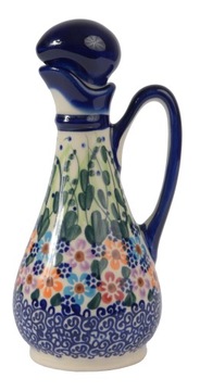 BUTELKA CERAMICZNA NA OLEJ 160 ml CERAMIKA STYL BOLESŁAWIEC