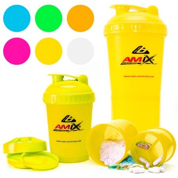 Amix Shaker Monster Bottle 600 ml smartshake smart 3w1 pillbox opakowanie