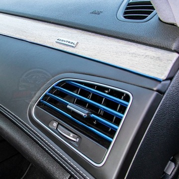 ДЕКОРАТИВНЫЕ ПОЛОСКИ НАПРЕСОВАННЫЕ на дефлектор автомобиля, 10 шт.