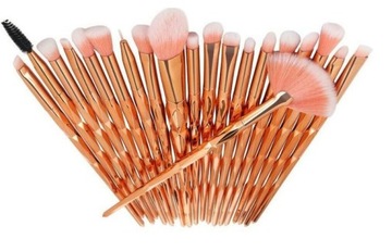 НАБОР КИСТЕЙ ДЛЯ МАКИЯЖА «ЕДИНОРОГ»: 20 шт.