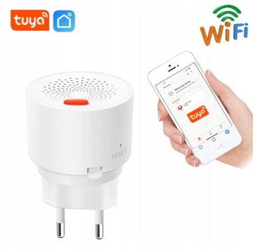 Датчик метана в природном газе, вилка EU WiFi TUYA