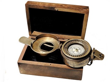 ВОЕННЫЙ КОМПАС МК 1941 ДЕРЕВЯННАЯ КОРОБКА В ПОДАРОК ​​ПУТЕШЕСТВЕННИКУ