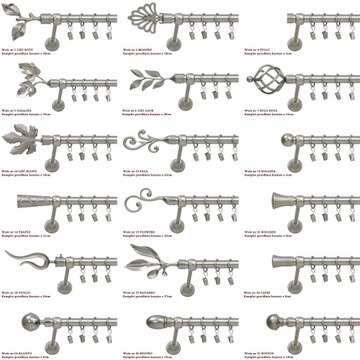 ОДИНОЧНЫЕ МЕТАЛЛИЧЕСКИЕ КАРДИНЫ 19 мм 400 см 4 м