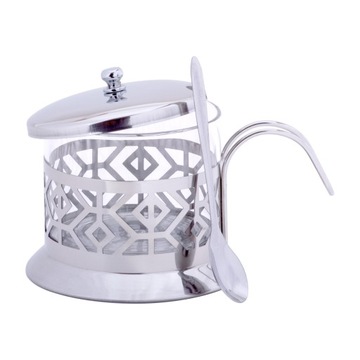 СТАЛЬНАЯ САХАРНИЦА с ЛОЖКОЙ САХАРНИЦА 200 мл