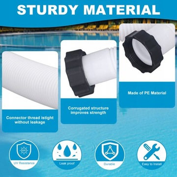 WĄŻ KARBOWANY RURA DO BASENU POMPY FILTRA DLA INTEX/BESTWAY 40CM