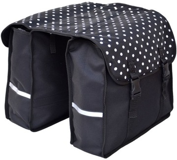 SAKWA NA BAGAŻNIK ROWEROWY, TORBA ROWEROWA 2x15L