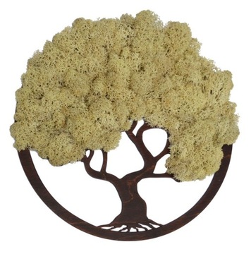 Żywy obraz z mechem CHROBOTKIEM DRZEWO ŻYCIA 28cm