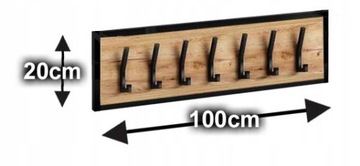 LOFT МЕТАЛЛИЧЕСКАЯ ВЕШАЛКА ДЛЯ ПРИХОЖЕЙ, 100СМ