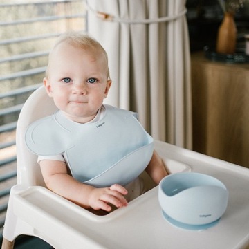 Силиконовый нагрудник с регулируемым прикреплением Babyono 1639/01 Blue