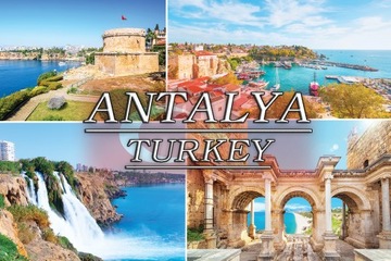 Magnesy na lodówkę miasta - ANTALYA