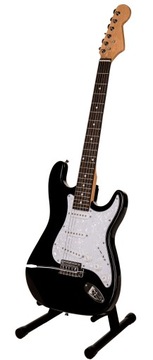 ЭЛЕКТРИЧЕСКАЯ ГИТАРА FRONTIER E-10 STRATOCASTER + ЧЕРНЫЕ АКСЕССУАРЫ