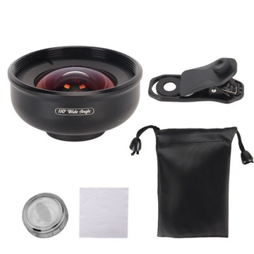 Комплект объективов для камеры телефона, зажим для мобильного телефона на широкоугольный объектив с углом обзора 110 градусов для iPhone