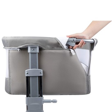 Безопасная дорожная кроватка 70 x 96 см серая