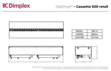 Кассетная каминная топка Dimplex 500 R с поленьями