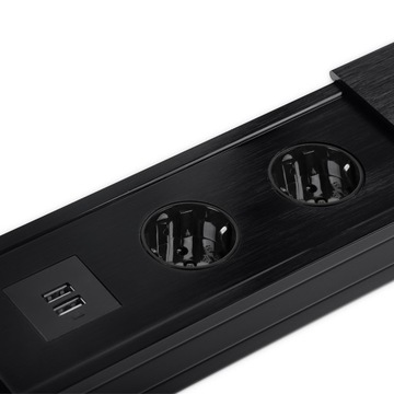 Розетка Spacetronik SPS-S24B V2 для выдвижной столешницы