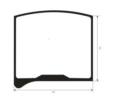 szyba tylna JCB 8025, 8026, 8030, 8035, 827/80409