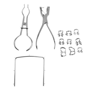 12 szt. Zestaw koferdamu dentystycznego Zestaw instrumentów dentystycznych