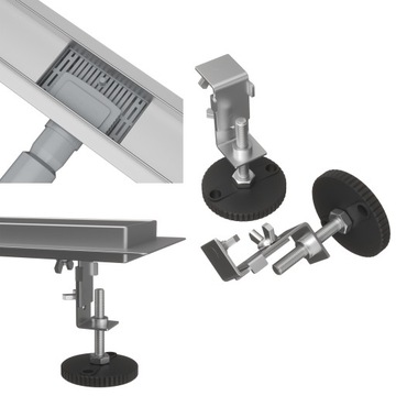 ODPŁYW LINIOWY POD PŁYTKĘ STAL 2w1 SYFON PRYSZNIC BRODZIK ENTERO 90 cm