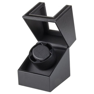 Rotomat szkatułka etui na zegarek automatyczny eleganckie prestiżowe czarne