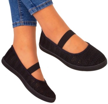 КРУЖЕВНЫЕ БАЛЕТКИ ЧЕРНЫЕ ЧЕШСКИЕ ТУФЛИ 38