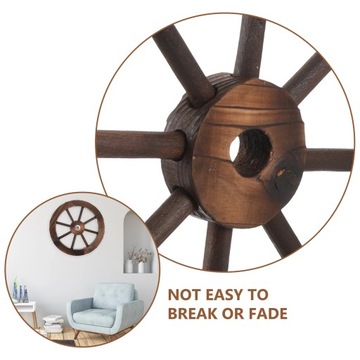 Ручная тележка с украшениями на колеса из массива дерева