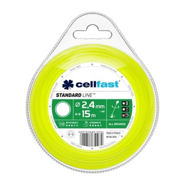 CELLFAST ŻYŁKA DO WYKASZARKI OKRĄGŁA 2.4MM 15M