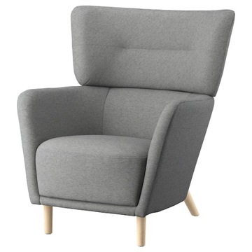 IKEA OSKARSHAMN Fotel uszak, Tibbleby beżowy/szary