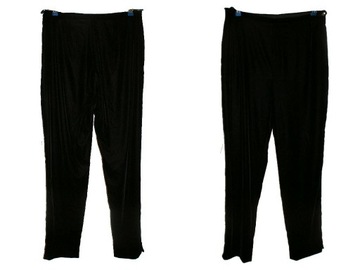 M&S aksamit welur eleganckie spodnie damskie retro vintage czarne 44