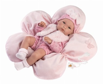 Lalka Llorens Bimba con cojín flor 63592 35cm