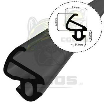 Uszczelka do okien PVC S-900 LB CZARNA 1m