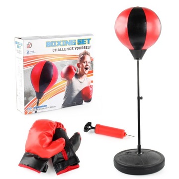 БОКСЕРСКИЙ НАБОР детский, БОКСЕРСКИЕ перчатки, подставка-груша