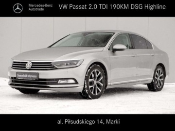 Volkswagen Passat B8 Limousine 2.0 TDI BlueMotion SCR 190KM 2017 Volkswagen Passat Highline 2.0 TDI 190 KM DSG Salon Polska Autotrade