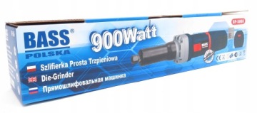 ПРЯМОШЛИФОВАЛЬНАЯ МАШИНА BASS 900 Вт С РЕГУЛИРУЕМОЙ СКОРОСТЬЮ 6/8 мм + КАМНИ