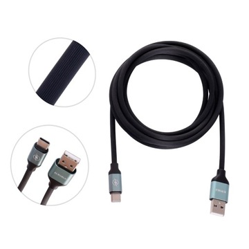 Kabel USB TYP-C SILIKONOWY OKRĄGŁY DŁUGOŚĆ 2M