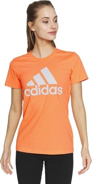 T-shirt damski koszulka ADIDAS logo pomarańczowa