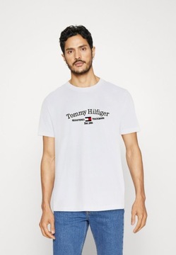 T-shirt męski okrągły dekolt Tommy Hilfiger rozmiar XXL