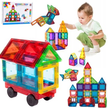 3D МАГНИТНЫЕ КОНСТРУКЦИОННЫЕ БЛОКИ БОЛЬШИЕ МАГНИТНЫЕ ПЛИТКИ ПАНЕЛИ 45 шт.