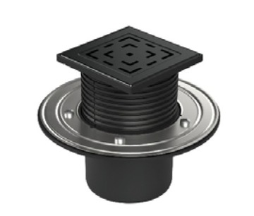 Kratka ściekowa DN110 STAL NIERDZEWNA 12,5x12,5