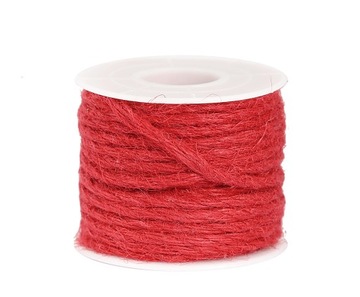 Sznur sznurek jutowy pleciony 3mm/10mb, 9 kolorów
