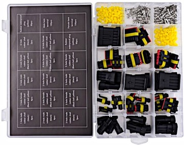 РАЗЪЕМЫ ГЕРМЕТИЧНЫЕ АВТОМОБИЛЬНЫЕ ЭЛЕКТРИЧЕСКИЕ 424 шт. KRAFT&DELE PIN CUBE